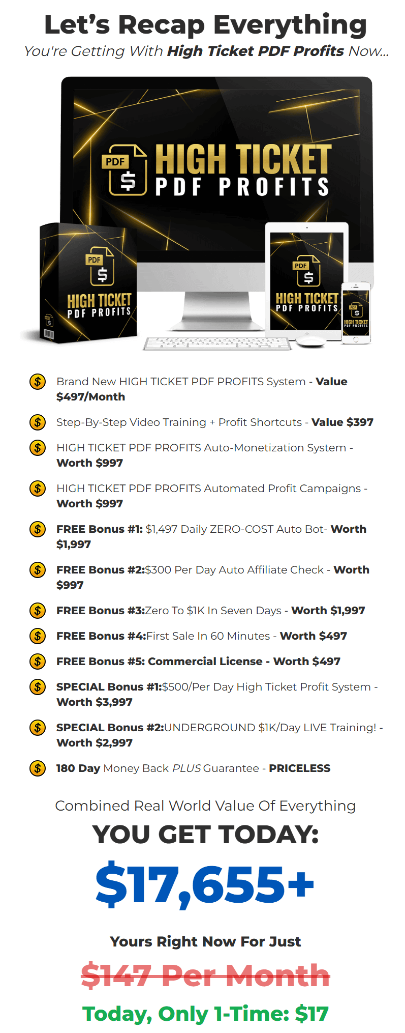 High Ticket PDF Profit